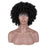 Synthetic Short Curly Without Lace Human Hair Wig