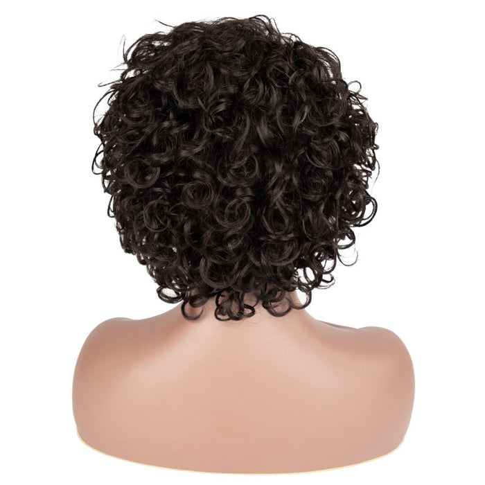 Thick Afro Kinky Curl Pixie Cut Machine Made Wigs