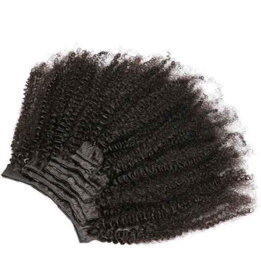 Curly cuticle aligned afro kinky clip in human hair