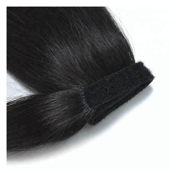 Cuticle aligned ponytail hair extension 100% human