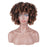 Synthetic Short Curly Without Lace Human Hair Wig