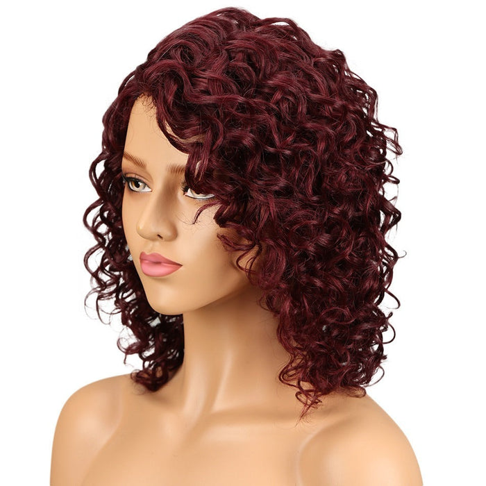 Curly Remy Lace Front Elastic Human Hair Wigs