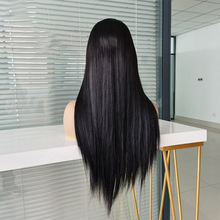 Straight Wave HD Transparent Lace Frontal Human  Hair Wigs