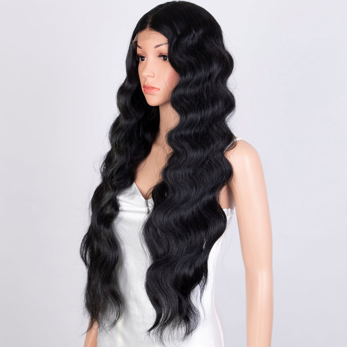 Crochet Braid Hair Heat Resistant Synthetic Lace Front Human Wig