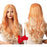 Long Wavy Lace Front Synthetic Human Hir Wigs