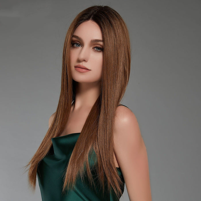 Long Natural Straight Synthetic Heat Resistant Fiber Human Hair Wig