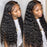 Deep Wave Virgin Human Hair 180% Density Lace Front Wig For Black Women