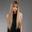 Silky Straight Heat Resistant Fiber Synthetic Human Hair Wigs with Bangs