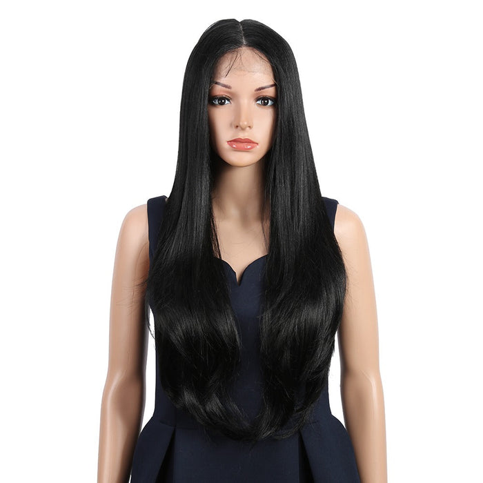 Synthetic Front Straight Wave Wigs