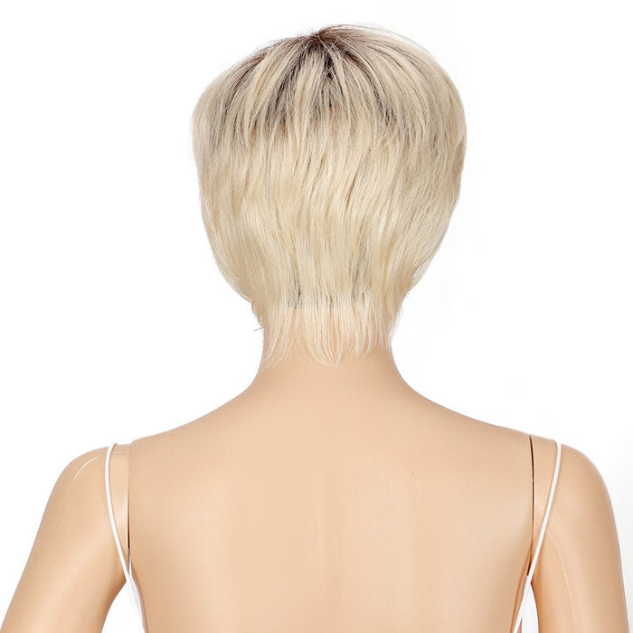 Popular Fiber Synthetic Short Human Hair Wig