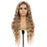 Long Curly Blonde Lace Frontal Heat Resistant Human Hair Wigs