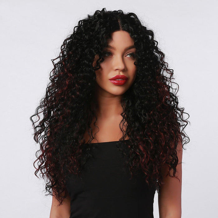 Curly Long Lace Synthetic Heat Resistant jumbo Human Hair Wig