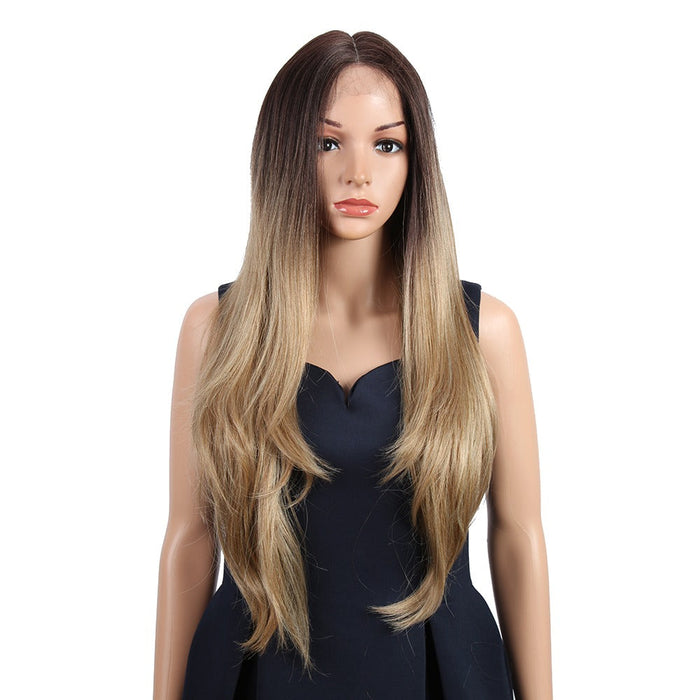 Synthetic Front Straight Wave Wigs