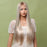 Lace Front T Part Synthetic  Human Hair Wig