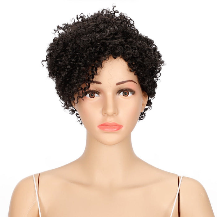 Synthetic Curly High Temperature Heat Resistant Human Hair Wig