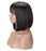 Top quality Remy Hair with Bang Short Straight Bob Human  Hair Wigs