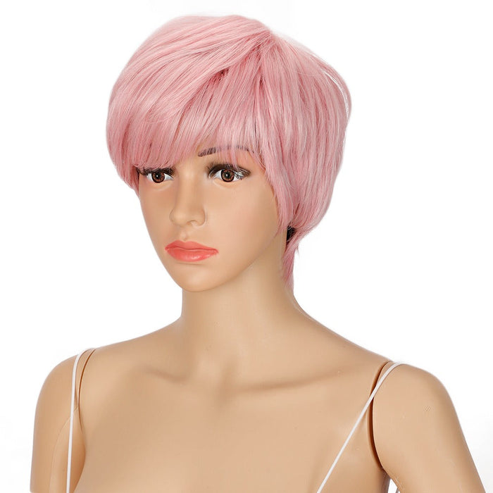 Popular Fiber Synthetic Short Human Hair Wig