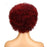 Colored Glueless 100% Women Short Brazilian Human Hair Wigs