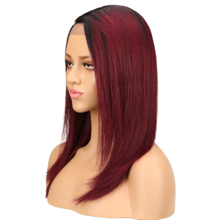 Straight Virgin Swiss Lace Base Material Human Hair Wigs