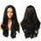 Long Synthetic Front Transparent Lace  Human Hair Wigs