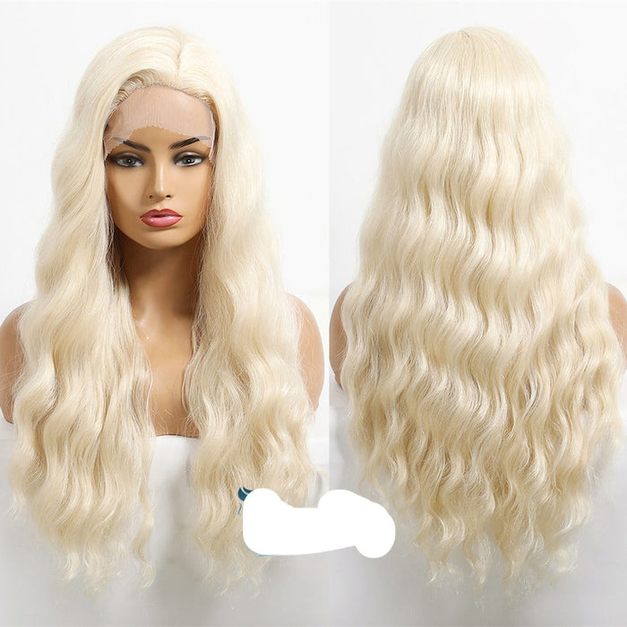 Medium Length Lace High Density Heat Resistant Human Hiar Wigs