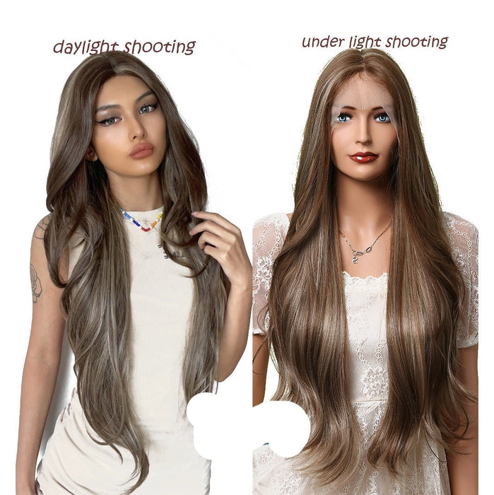 Synthetic Lace Front Raw Human Hir Wigs