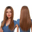 Long Straight Front Lace High Density Synthetic Heat Resistant Human Hair Wig