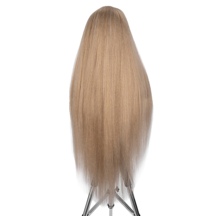 Scalp lace new straight Heat Resistant Fiber Human Hair Wigs