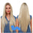 Long Silky Straight Synthetic Lace Front Human Hair Wig