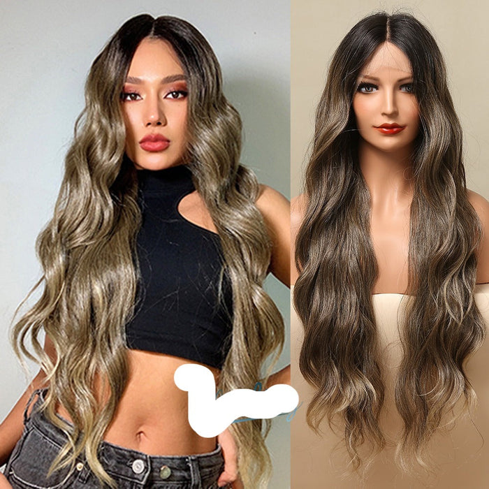 Wavy Front Lace Glueless Human Hair Wig