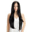 Long Straight Lace Frontal Heat Resistant Fiber Human Hair Wigs