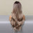 Wavy Synthetic Wig for Women Brown Light Ash Blonde Wigs Dark Root High Temperature