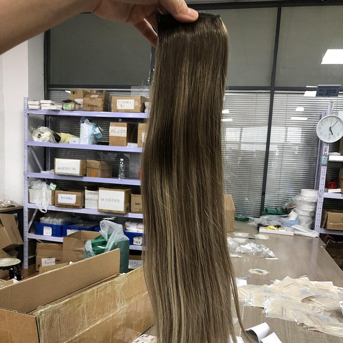 Human hair fish line hair halo human virgin hair