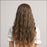 Dark Brown Ombre Light Brown Long Jerry curl wave Wigs with Heat Resistant for Women Curly Natural Hair