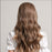 Dark Brown Ombre to Light Brown Long Water Wave Wigs for Women Curly Natural Hair Heat Resistant Synthetic Wigs