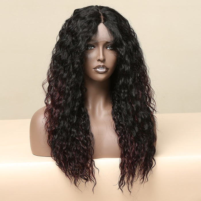 Black Mixed Red Brazilian Wigs