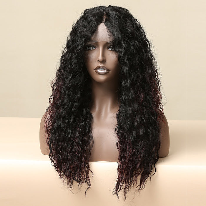 Black Mixed Red Brazilian Wigs