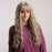 Long Curly Brown Womens Wigs with Bangs Synthetic Natural Hair For Black Women