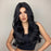 Natural Black Long Synthetic Lace Wig Brown Body Wave Lace Wigs