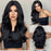 Natural Black Long Synthetic Lace Wig Brown Body Wave Lace Wigs