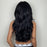 Natural Black Long Synthetic Lace Wig Brown Body Wave Lace Wigs