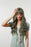 Olive Grey for Women Long Super Wave with Bangs Synthetic Wigs Wholesale Wigs Curly Jewish Wig