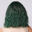 Green Medium Long Body Wig with Wigs for Women Synthetic Hair Halloween Wig