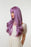 Synthetic Hair Purple Curly Wigs with Bangs for Women Synthetic Hair Wigs with Highlights Peruvian Hair Wig