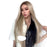 Long Silky Straight Front Lace High Synthetic Human Hair Wig