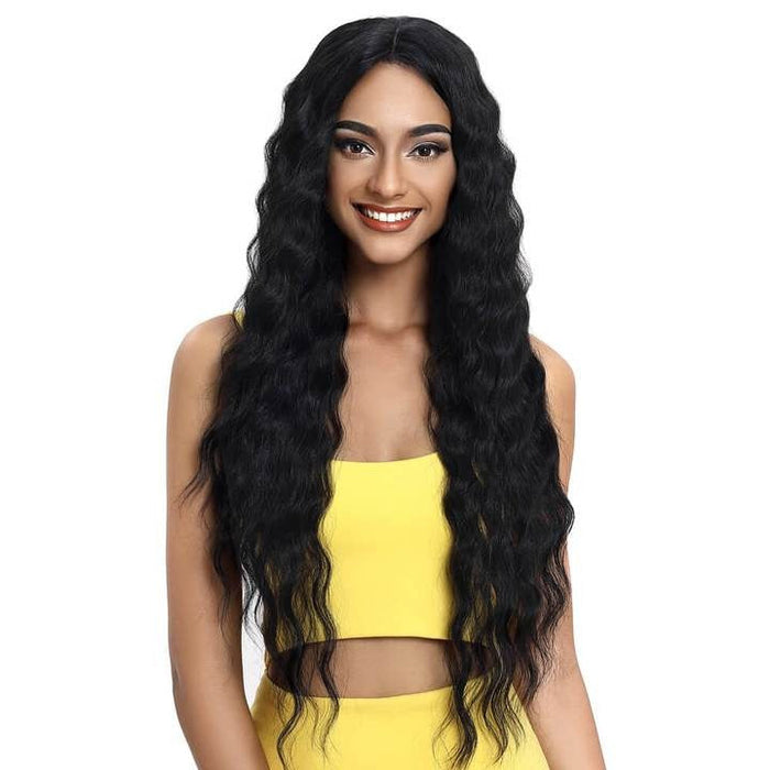 Temperature Front lace Long Curly Wavy Human Hair Wigs