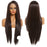 Long Straight Front Lace High Synthetic Human Hair Wig