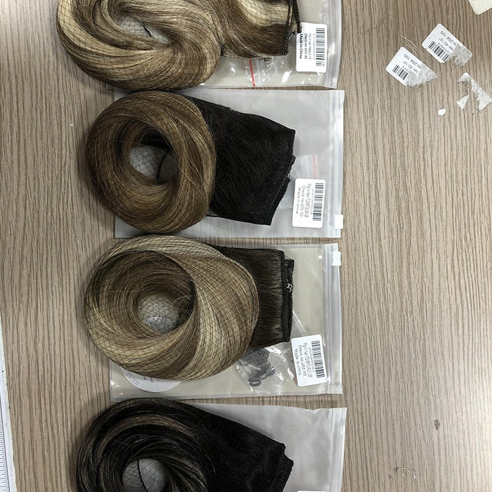 Human Hair Extension High Quality Color Brown Halo Hair Extensions