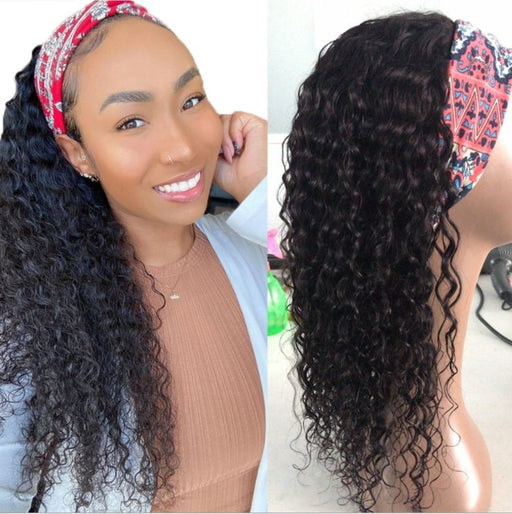 Headband Wigs Human Hair Peruvian Head Band