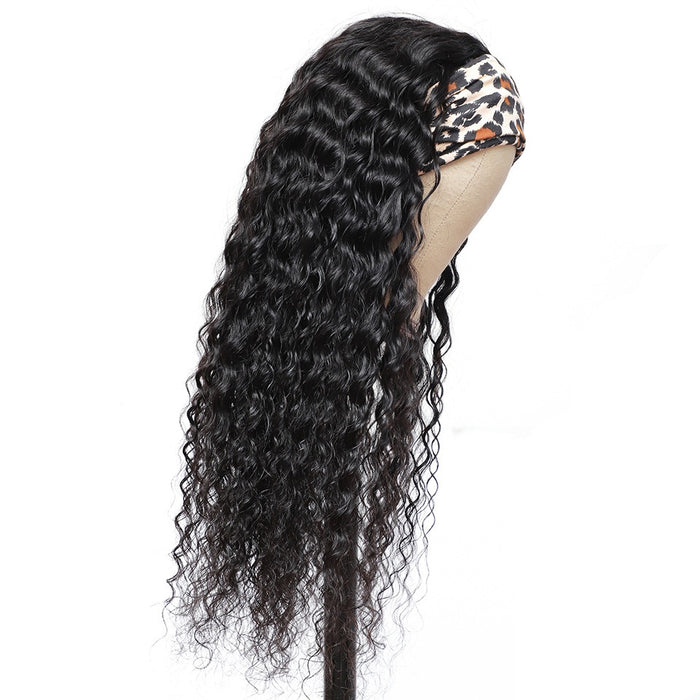 Headband Wigs Human Hair Peruvian Head Band